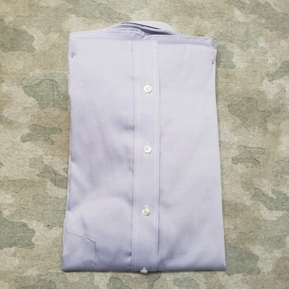 Van‎ Heusen Shirt Mens 15 1/2 Blue Pockets Long Sleeve Button-Up NWT